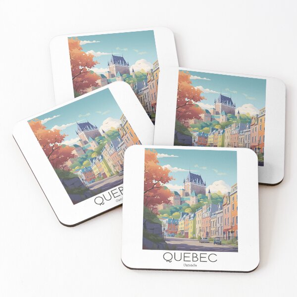 Item preview, A Vintage Travel Illustration of Quebec - Canada  designed and sold by GoodOldVintage.