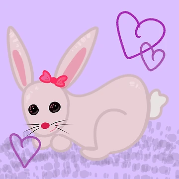 Artwork thumbnail, Pink Rabbit by QueenSasi
