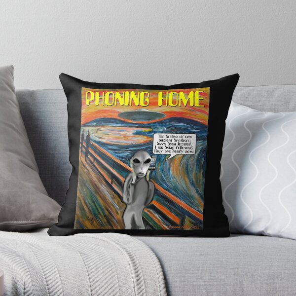 Phoning Home Throw Pillow