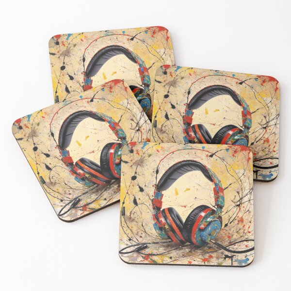 Item preview, Headphones Paint Splatter designed and sold by Synthartik.