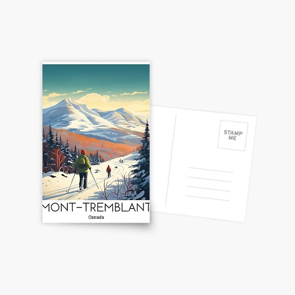 Item preview, A Vintage Travel Illustration of Mont-Tremblant - Canada  designed and sold by GoodOldVintage.
