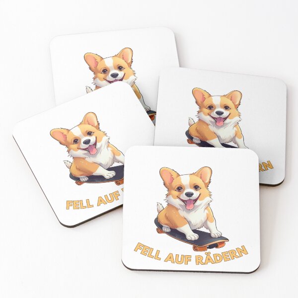 Item preview, Skateboard Corgi Dog designed and sold by InkCreato.