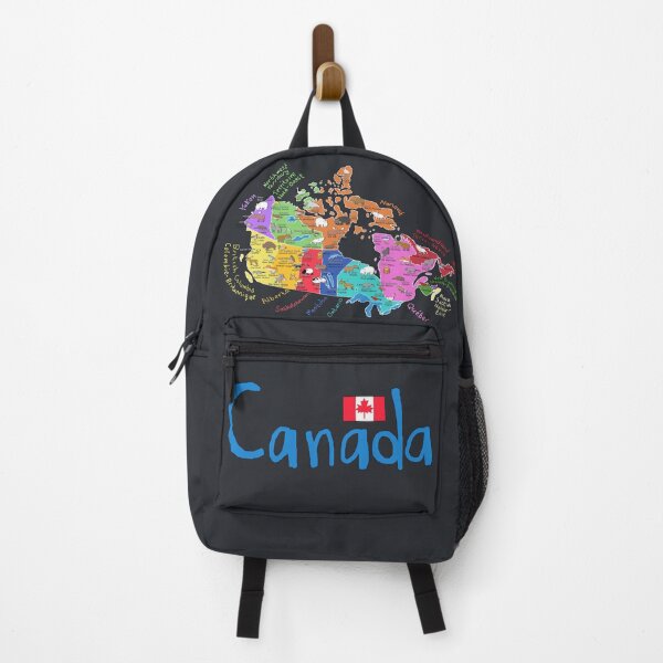 Item preview, Canada With Cities, Animals, Provinces And Flag By Artist Carla Daly designed and sold by Carla Daly.