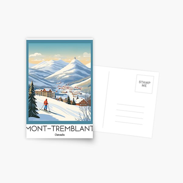 Item preview, A Vintage Travel Illustration of Mont-Tremblant - Canada  designed and sold by GoodOldVintage.