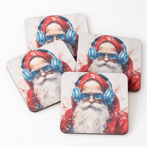 Item preview, Santa Claus in headphones  designed and sold by VECTORVAULT_.