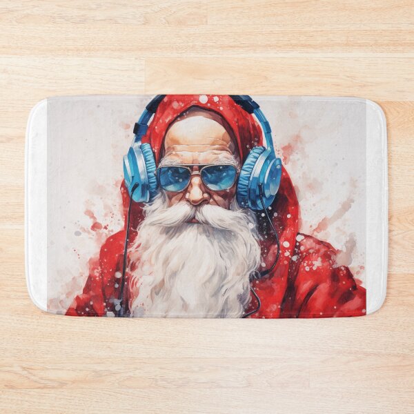 Item preview, Santa Claus in headphones  designed and sold by VECTORVAULT_.