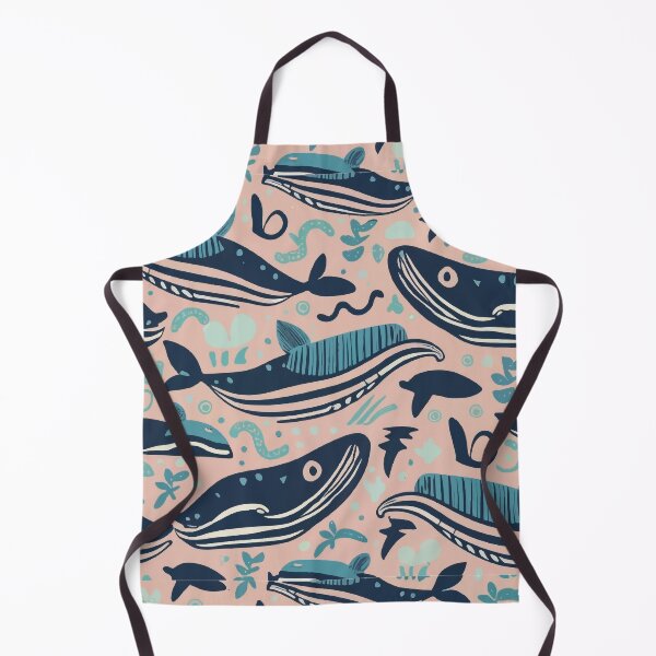 Item preview, Cute whales swimming designed and sold by Andrewmedia.