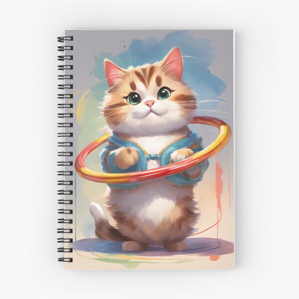 Item preview, Cute Cat Hulla Hooping designed and sold by puravidavisions.