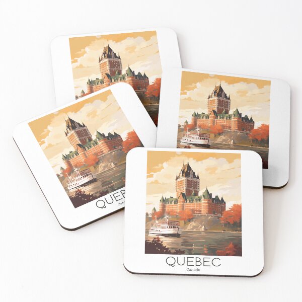 Item preview, A Vintage Travel Illustration of Quebec - Canada  designed and sold by GoodOldVintage.
