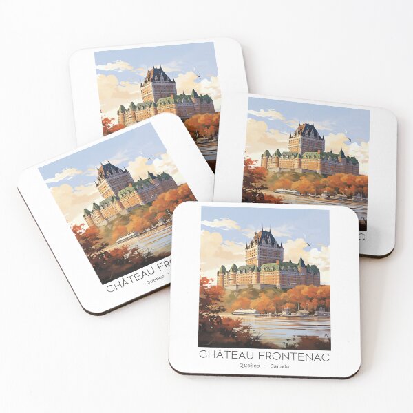 Item preview, A Vintage Travel Illustration of the Château Frontenac in Quebec - Canada  designed and sold by GoodOldVintage.