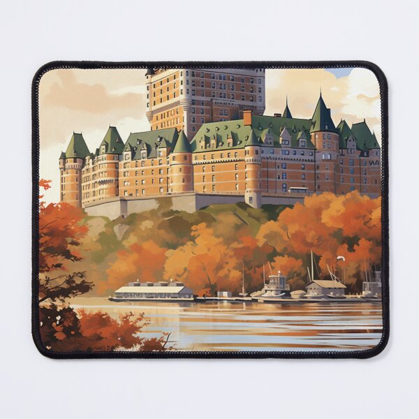 Item preview, A Vintage Travel Illustration of the Château Frontenac in Quebec - Canada designed and sold by GoodOldVintage.