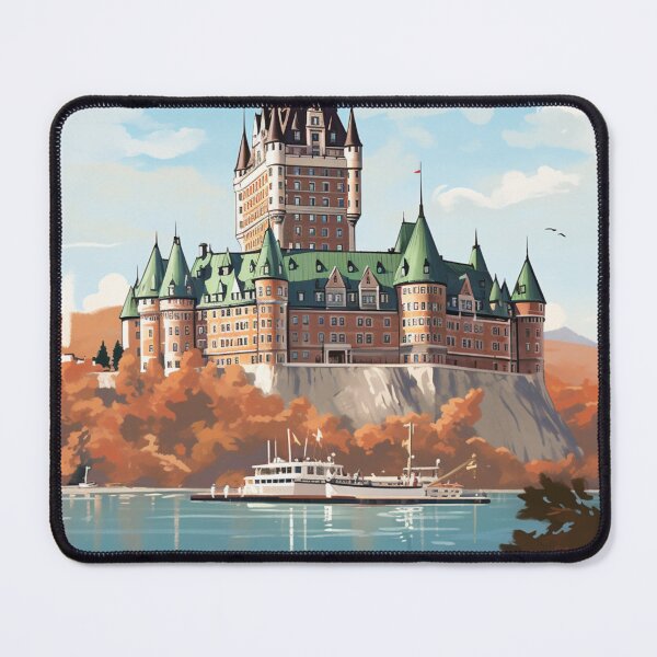 Item preview, A Vintage Travel Illustration of the Château Frontenac in Quebec - Canada  designed and sold by GoodOldVintage.