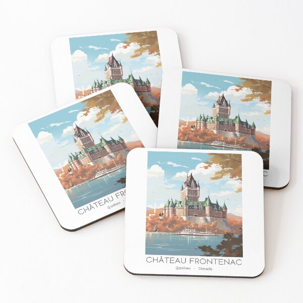 Item preview, A Vintage Travel Illustration of the Château Frontenac in Quebec - Canada  designed and sold by GoodOldVintage.