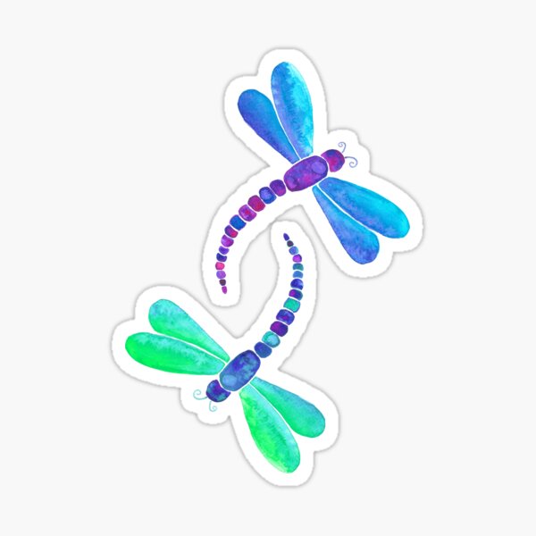 Dragonfly duo Sticker