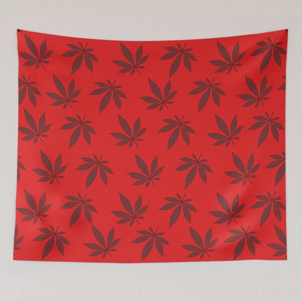 Item preview, marijuana leaves - red designed and sold by ZiphGames.