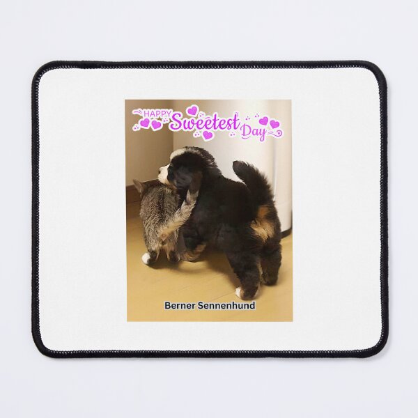 Item preview, Sweetest Day Bernese Mountain Dog Berner Sennenhund PUPPY & KITTEN designed and sold by Everyday365.