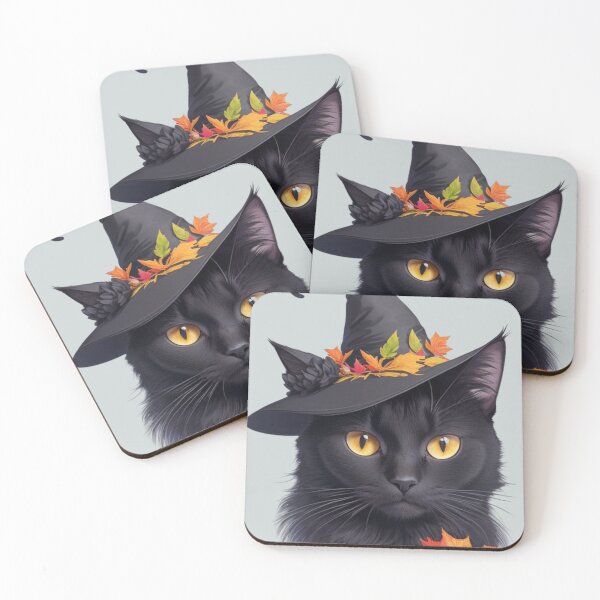 Item preview, Witchy Whiskers: Vector Art Black Cat | Spooky Black Cat-Halloween 2023 designed and sold by Badowolf.