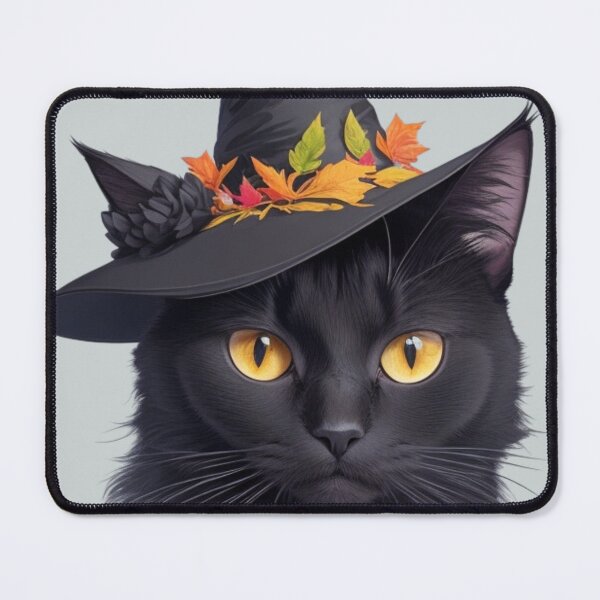 Item preview, Witchy Whiskers: Vector Art Black Cat | Spooky Black Cat-Halloween 2023 designed and sold by Badowolf.
