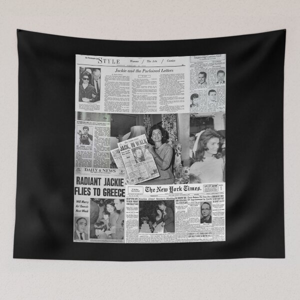 Item preview, Jackie Kennedy Onassis black and white designed and sold by kyrian-shroy.