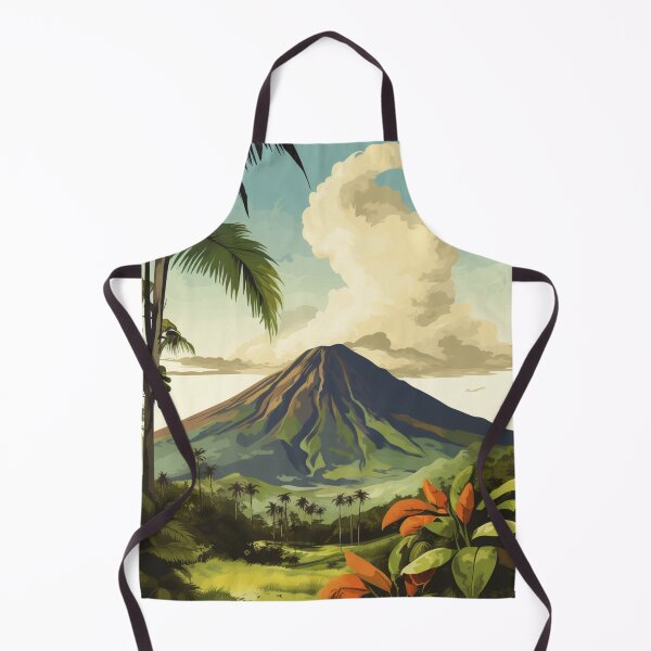 Item preview, A Vintage Travel Illustration of Arenal Volcano - Costa Rica designed and sold by GoodOldVintage.