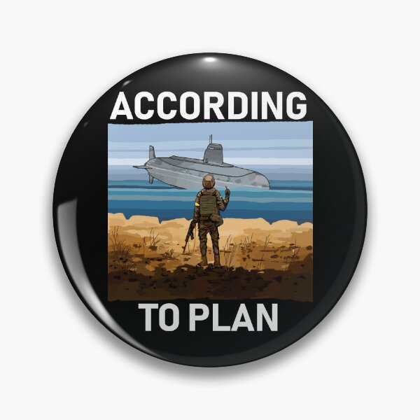 Item preview, Possible Ukrainian Postage Stamp 2023 - Submarine - According To Plan designed and sold by Aide.
