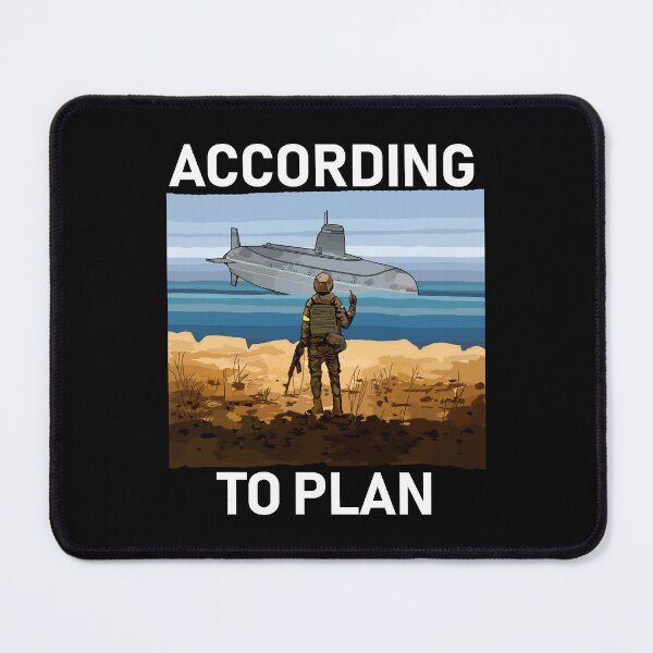 Item preview, Possible Ukrainian Postage Stamp 2023 - Submarine - According To Plan designed and sold by Aide.