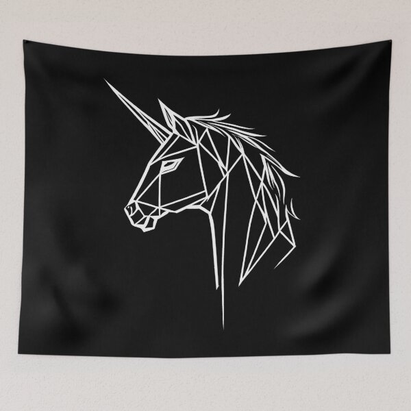 Item preview, White Line Unicorn designed and sold by DiscoGypsyFish.