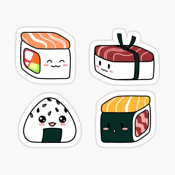 Item preview, Small Sushi 4 pack 1~! designed and sold by FuegoBonFue.