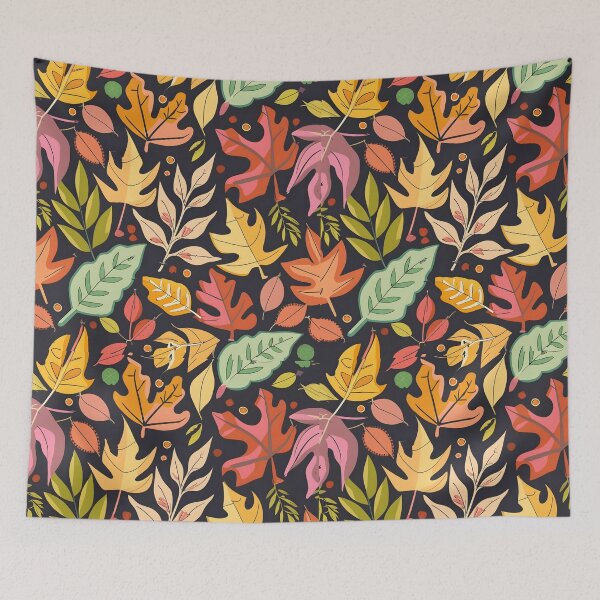 Item preview, seamless pattern autumn leaves designed and sold by deviatepolo.