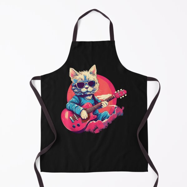 Item preview, Adorable Cat Guitarist Cat Playing Guitar T-Shirt designed and sold by ParkerGonzales.