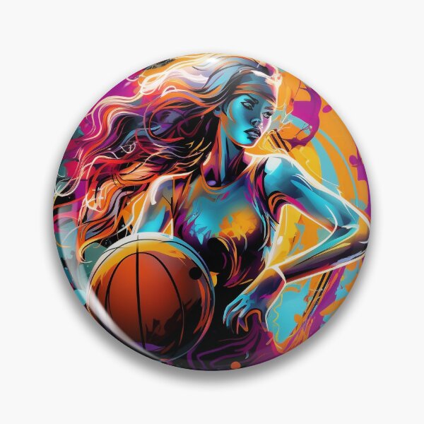Item preview, Psychedelic Female Basketball Player: Courtship of Grace designed and sold by PsyCloth.