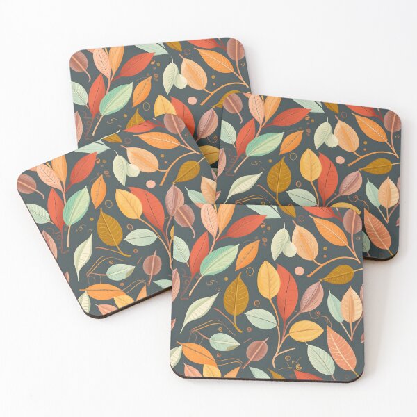 Item preview, seamless pattern autumn leaves designed and sold by deviatepolo.