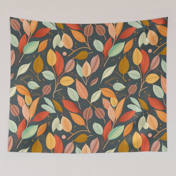 Item preview, seamless pattern autumn leaves designed and sold by deviatepolo.