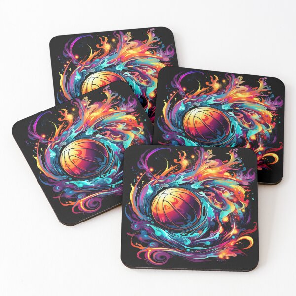 Item preview, Psychedelic Basketball Court: Dribbling Dreamscape designed and sold by PsyCloth.