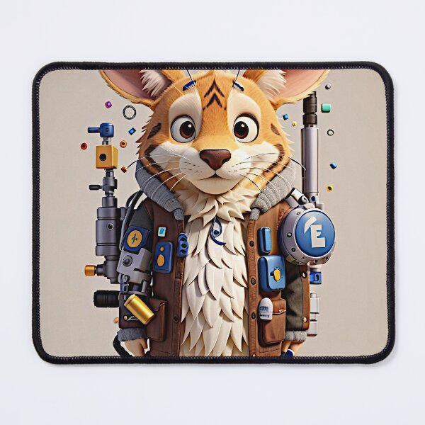 Item preview, The stunning vector art illustration of a 3D animal cartoon brings a burst of vibrant creativity to life. designed and sold by Best-Art-32.