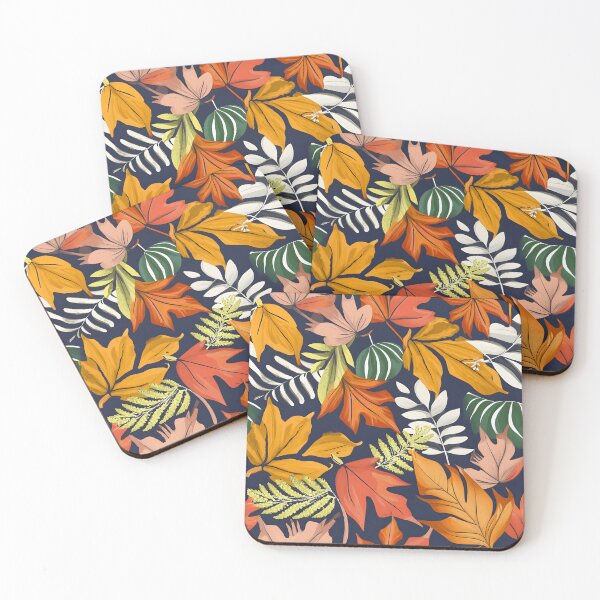 Item preview, seamless pattern autumn leaves designed and sold by deviatepolo.