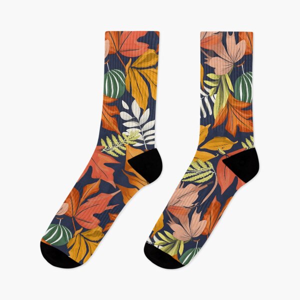 Item preview, seamless pattern autumn leaves designed and sold by deviatepolo.