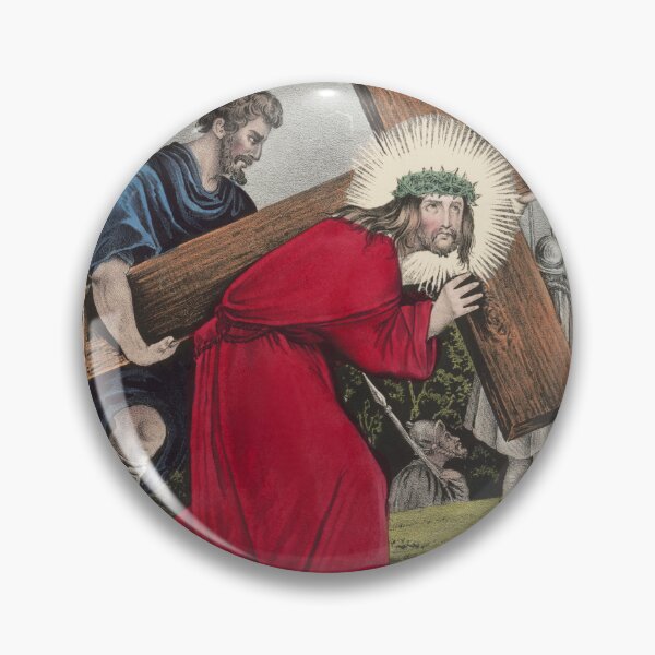 Item preview, STK501529A-Simon of Cyrene helps Jesus to carry his cross. designed and sold by StocktrekImages.