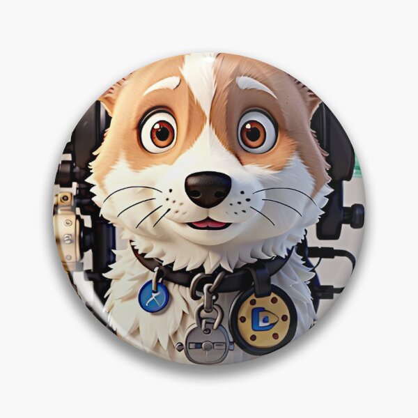 Item preview, The artwork features a captivating Cockeye dog portrayed in a vibrant digital cartoon style with intricate 3D vector art illustration. designed and sold by Best-Art-32.