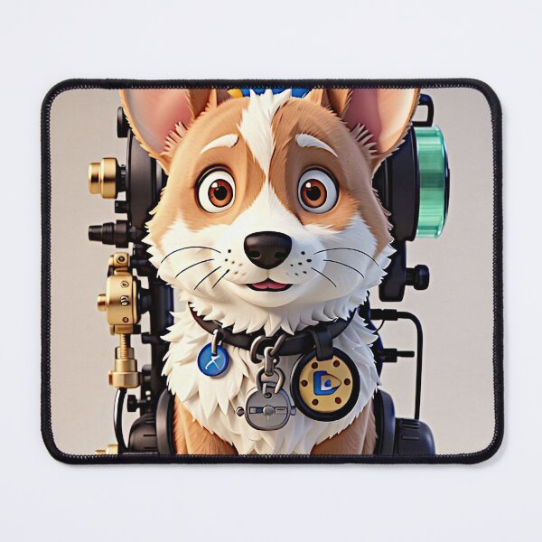 Item preview, The artwork features a captivating Cockeye dog portrayed in a vibrant digital cartoon style with intricate 3D vector art illustration. designed and sold by Best-Art-32.