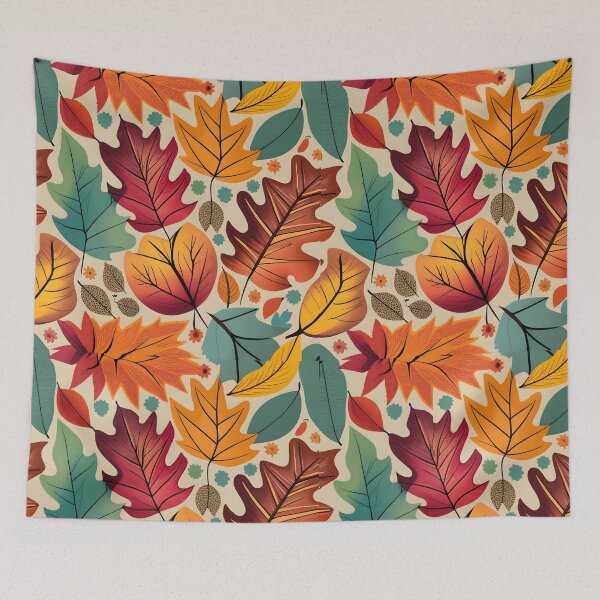 Item preview, seamless pattern autumn leaves designed and sold by deviatepolo.