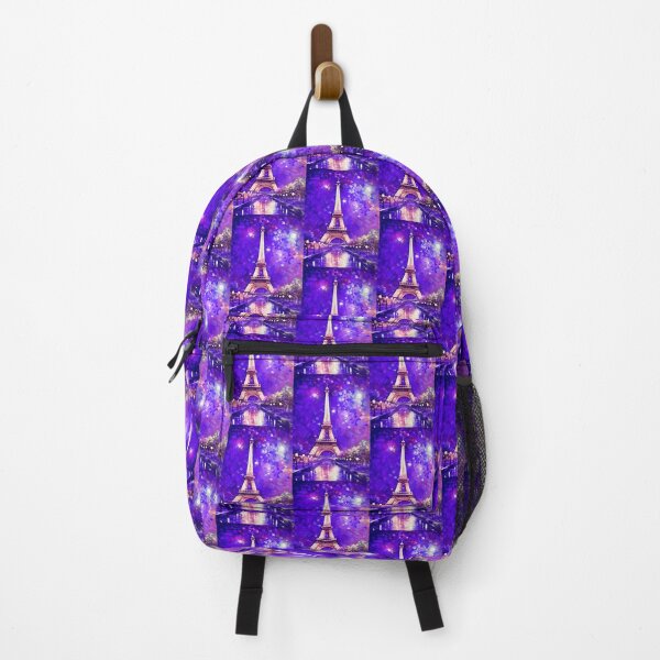 Item preview, The Eiffel Tower, Paris, Purple, AI Generated Art - France's Structural Masterpiece Known as 'The Symbol of Love' designed and sold by studioSharonKay.