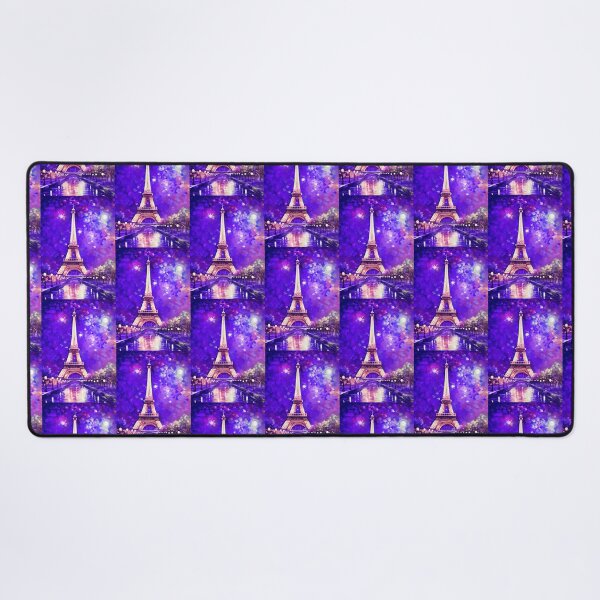 Item preview, The Eiffel Tower, Paris, Purple, AI Generated Art - France's Structural Masterpiece Known as 'The Symbol of Love' designed and sold by studioSharonKay.