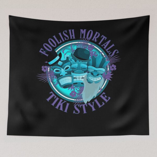 Item preview, the haunted movie mansion Foolish Mortals Grining Ghosts Tiki Style designed and sold by LuxuryStevensC.
