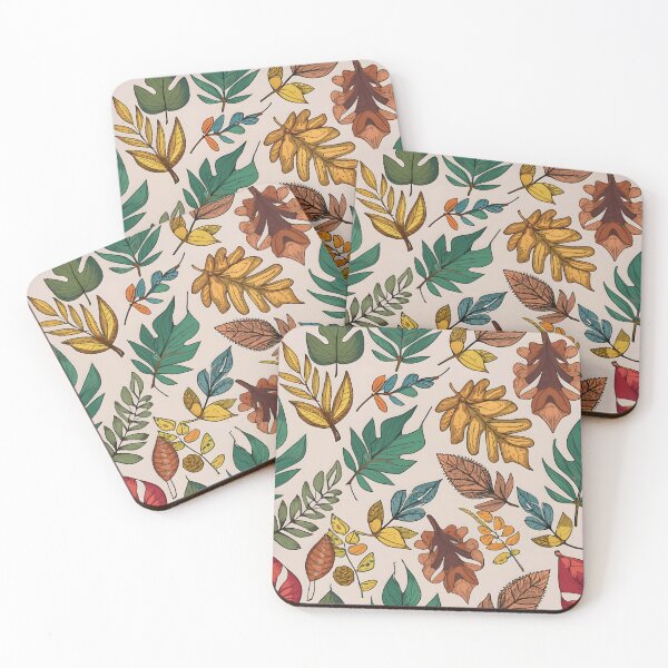 Item preview, seamless pattern autumn leaves designed and sold by deviatepolo.