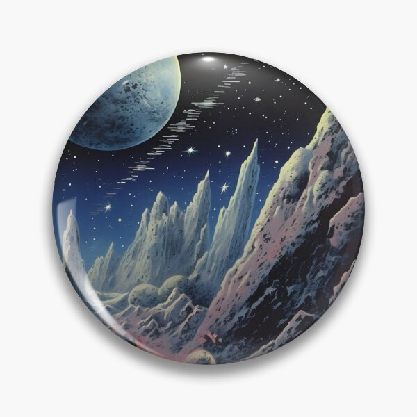 Item preview, Space Landscape of Extraterrestrial Surface, Planets and Shining Stars designed and sold by Je-we.