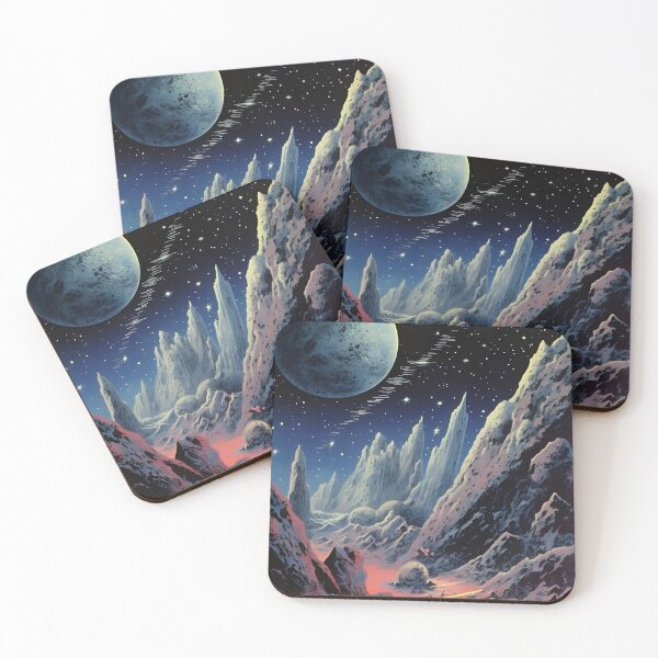 Item preview, Space Landscape of Extraterrestrial Surface, Planets and Shining Stars designed and sold by Je-we.