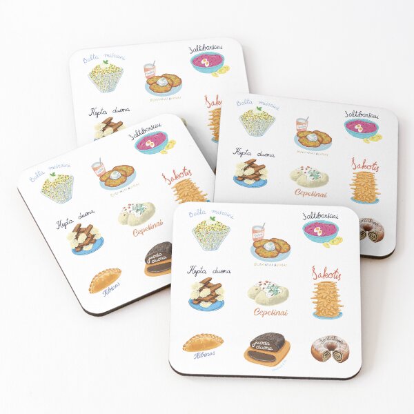 Item preview, Lithuanian Food set designed and sold by Chestnut and Pie.