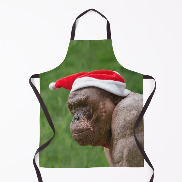 Item preview, Jambo The Hairless Chimp In A Christmas Hat designed and sold by rawshutterbug.
