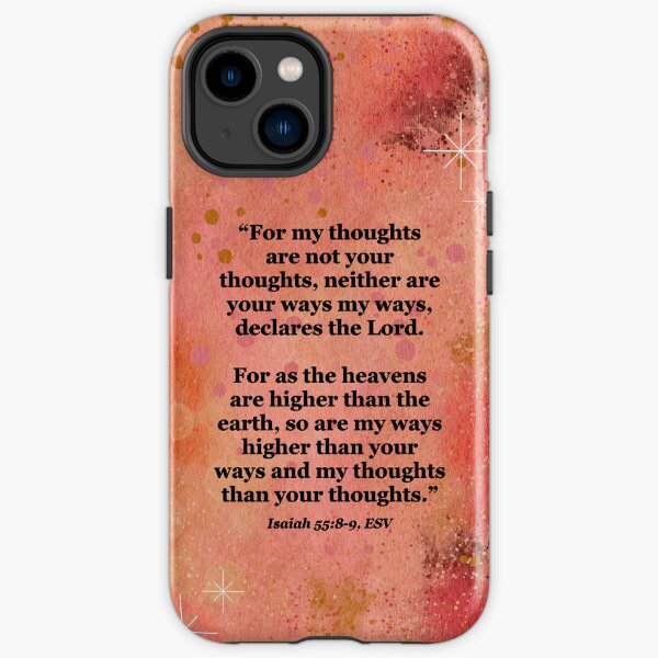Isaiah 55:8-9 Watercolor Galaxy Art iPhone Tough Case
